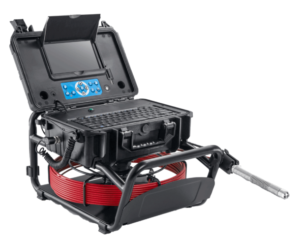 Scout Pro-3 Sewer camera with a red cable and black control box